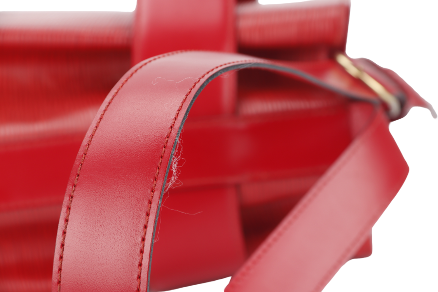 LOUIS VUITTON SAC D'EPAULE SHOULDER BAG (M80193) RED EPI LEATHER GOLD HARDWARE NO DUST COVER