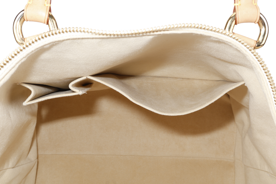 LOUIS VUITTON SALEYA GM DAMIER AZUR SHOULDER BAG CANVAS GOLD HARDWARE DU1067 NO DUST COVER