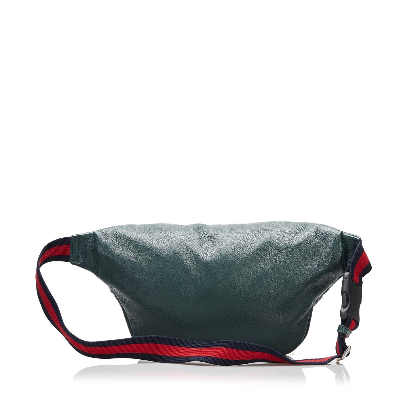 Gucci Web Belt Bag Green Crystal Embellished Leather