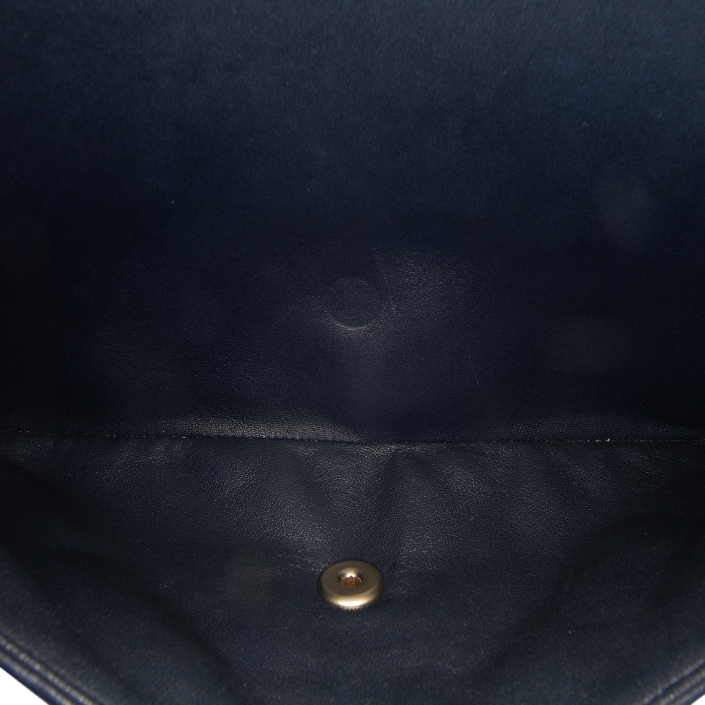 Blue Chanel Jumbo Classic Lambskin Double Flap Shoulder Bag