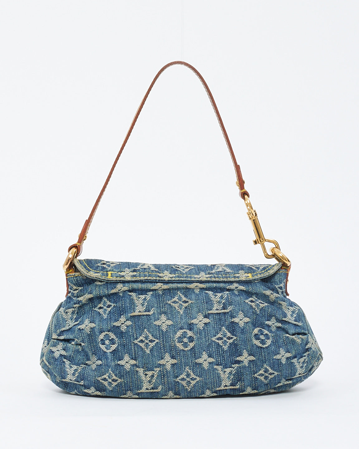 Louis Vuitton Monogram Denim Mini Pleaty Shoulder Bag