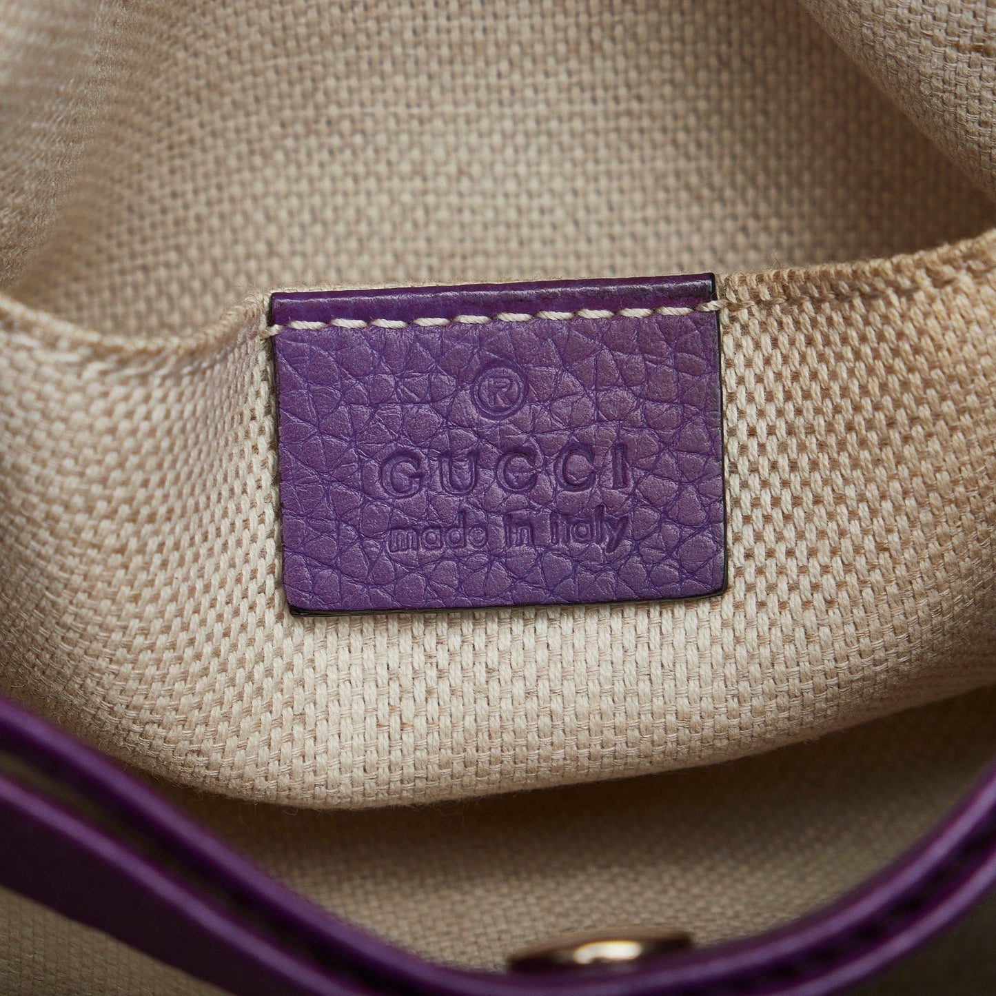 Purple Gucci Soho Chain Tote