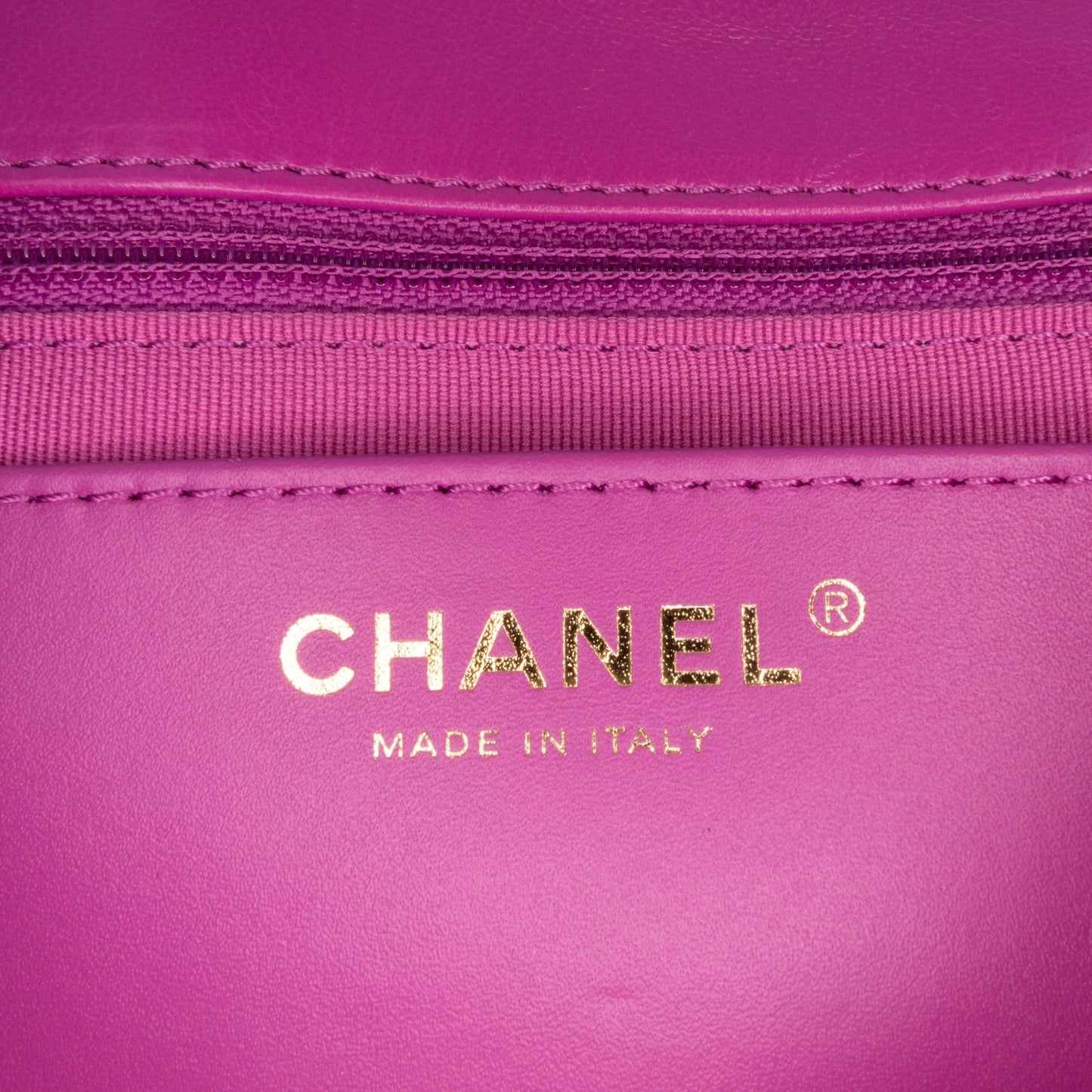 Purple Chanel Small Quilted Lambskin Pillow Crush Flap Shoulder Bag