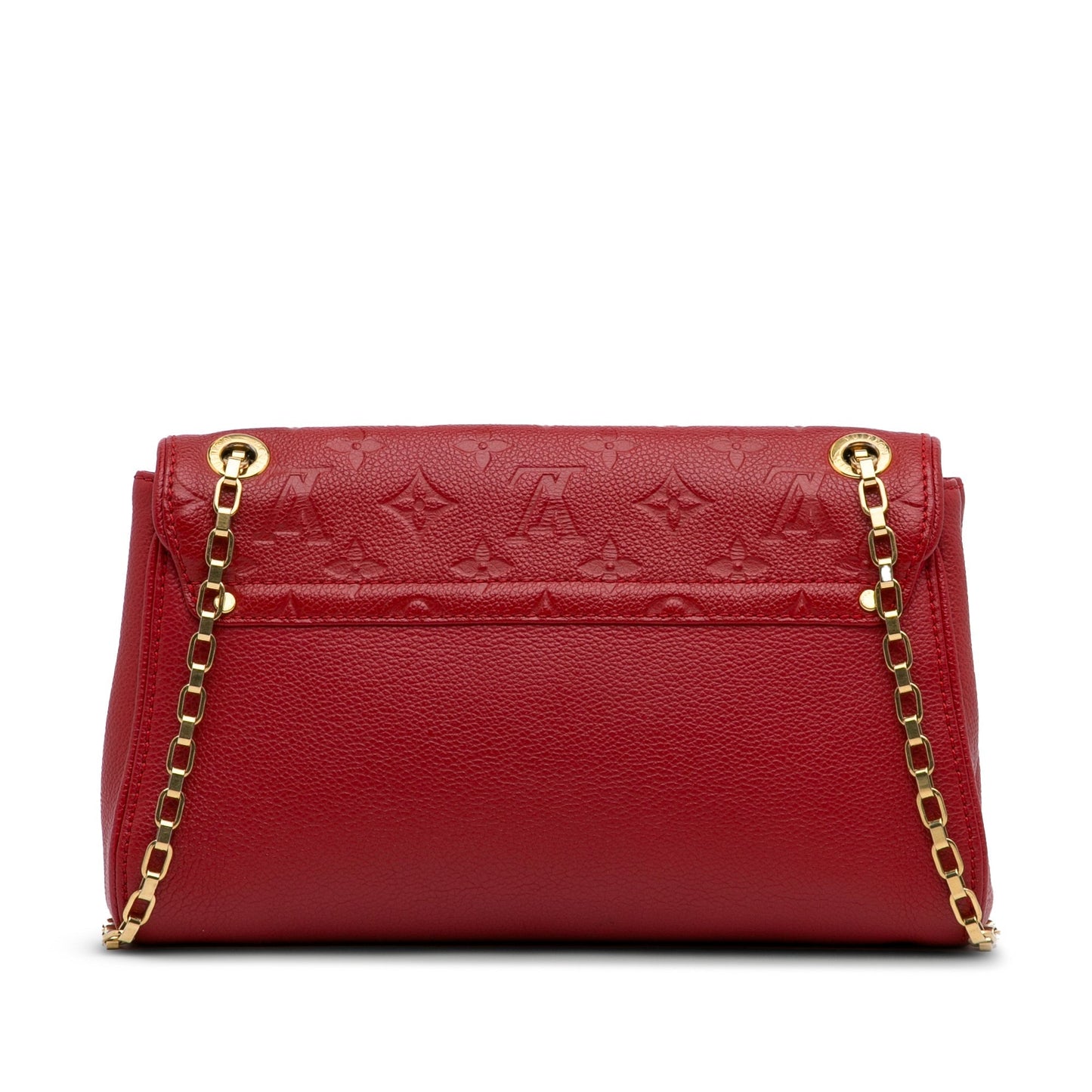 Red Louis Vuitton Monogram Empreinte Saint Germain PM Shoulder Bag