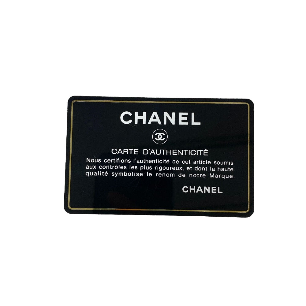 CHANEL Shoulder Bag lambskin black lambskin Deca Trasse 30