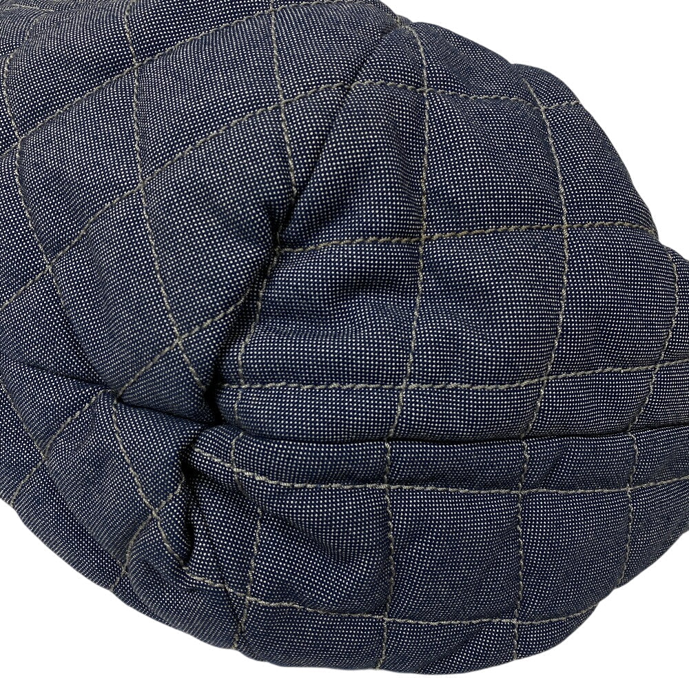 CHANEL Shoulder Bag canvas blue Coco Cabas