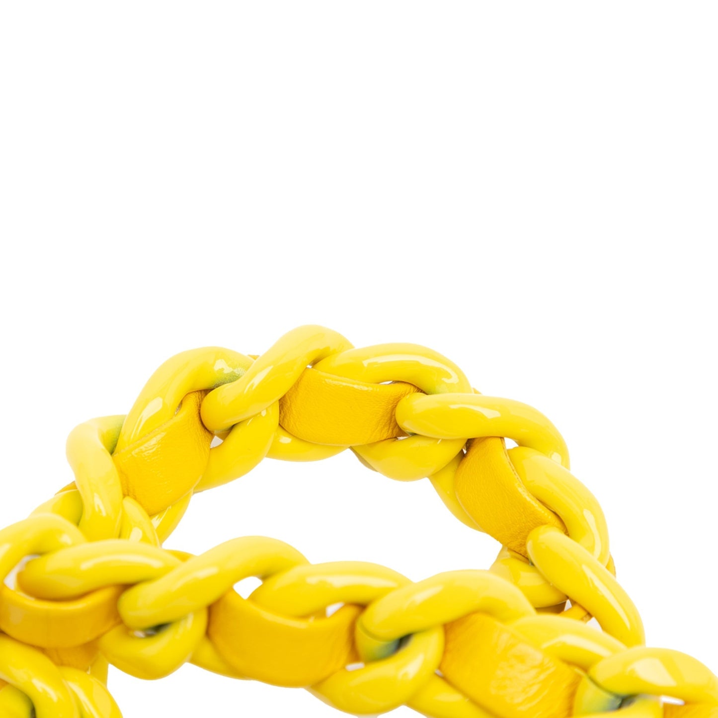 Yellow Chanel Mini Quilted Lambskin Candy Chain Crossbody Shoulder Bag