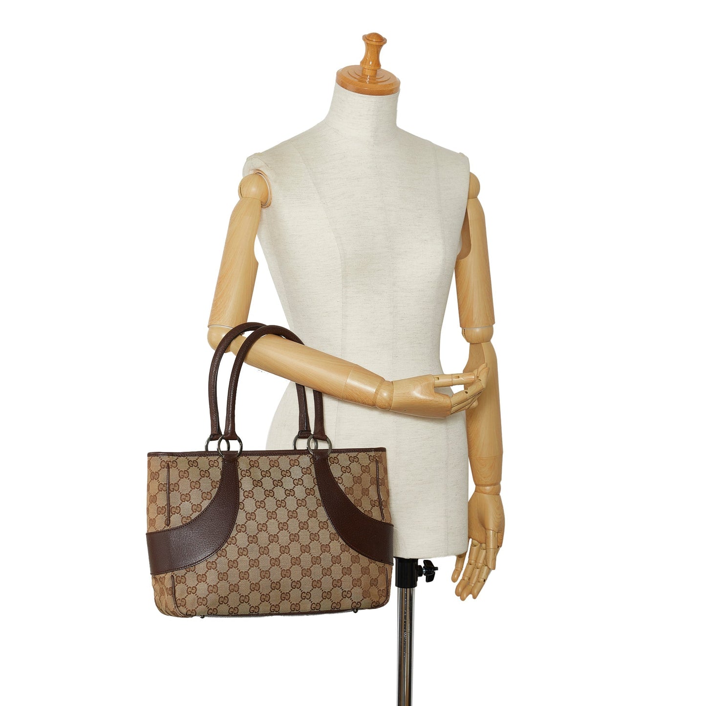 Brown Gucci GG Canvas Tote Bag
