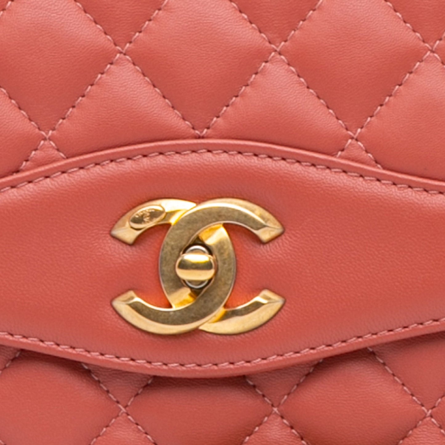 Pink Chanel Large Lambskin Daily Companion Flap Shoulder Bag