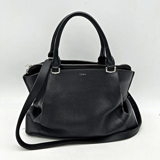 Cartier Black Leather C De Cartier Tote Cartier LA7383