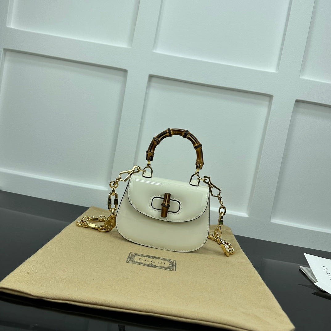 BOLSA GUCCI BAMBOO 1947 PEQUENA