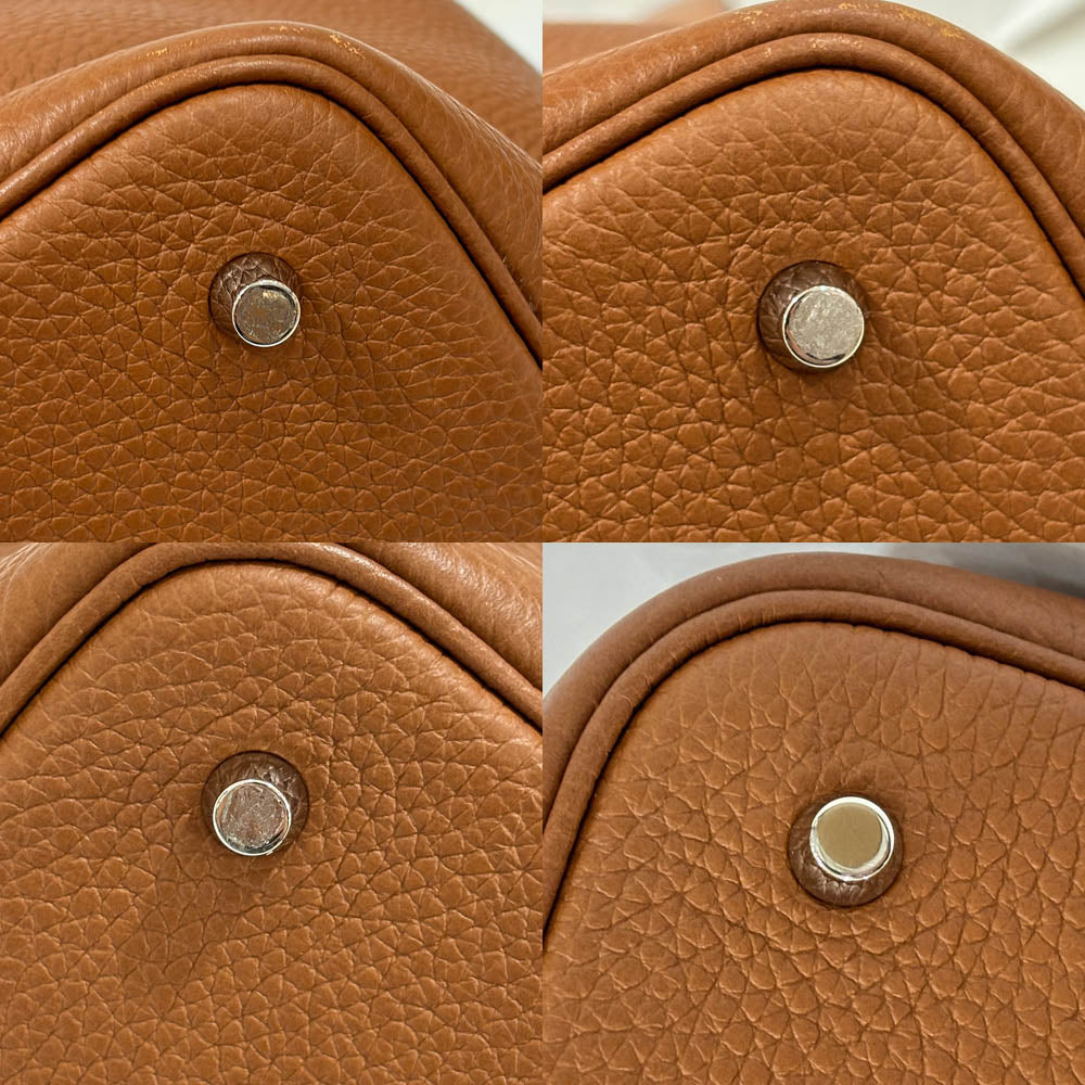 Hermes Picotin Lock  MM Brown Alligator  Clemence Silver  Y刻 22 Handbag