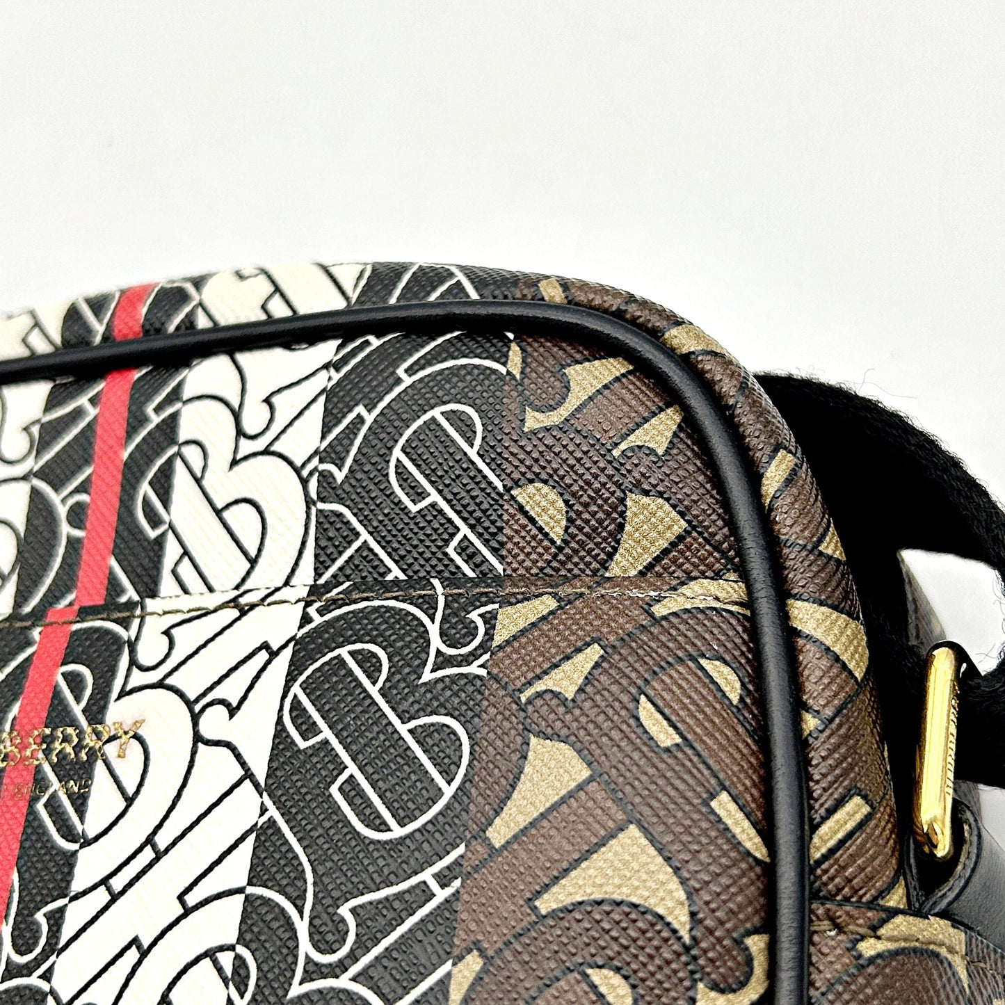 Pre-owned Burberry monogram stripe crossbody bag  LA31747