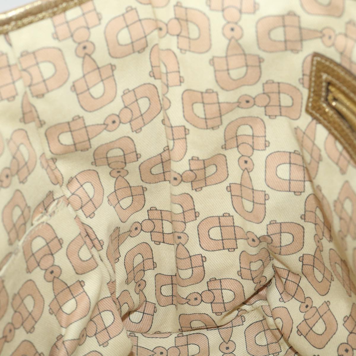 GUCCI GG Canvas Tote Bag Beige Gold 137396  ac1626