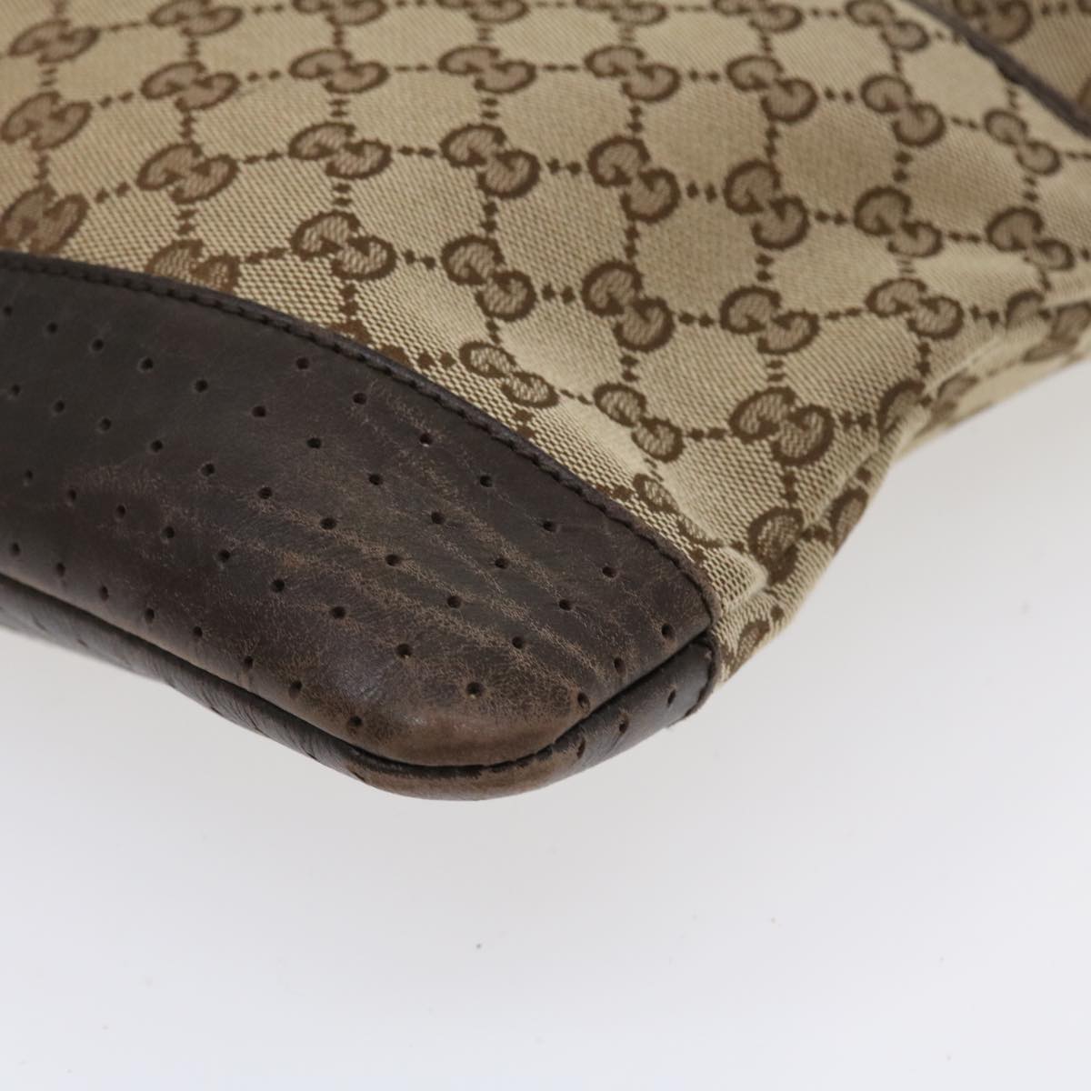 GUCCI GG Canvas Shoulder Bag Canvas Beige Brown 145856  ac1754