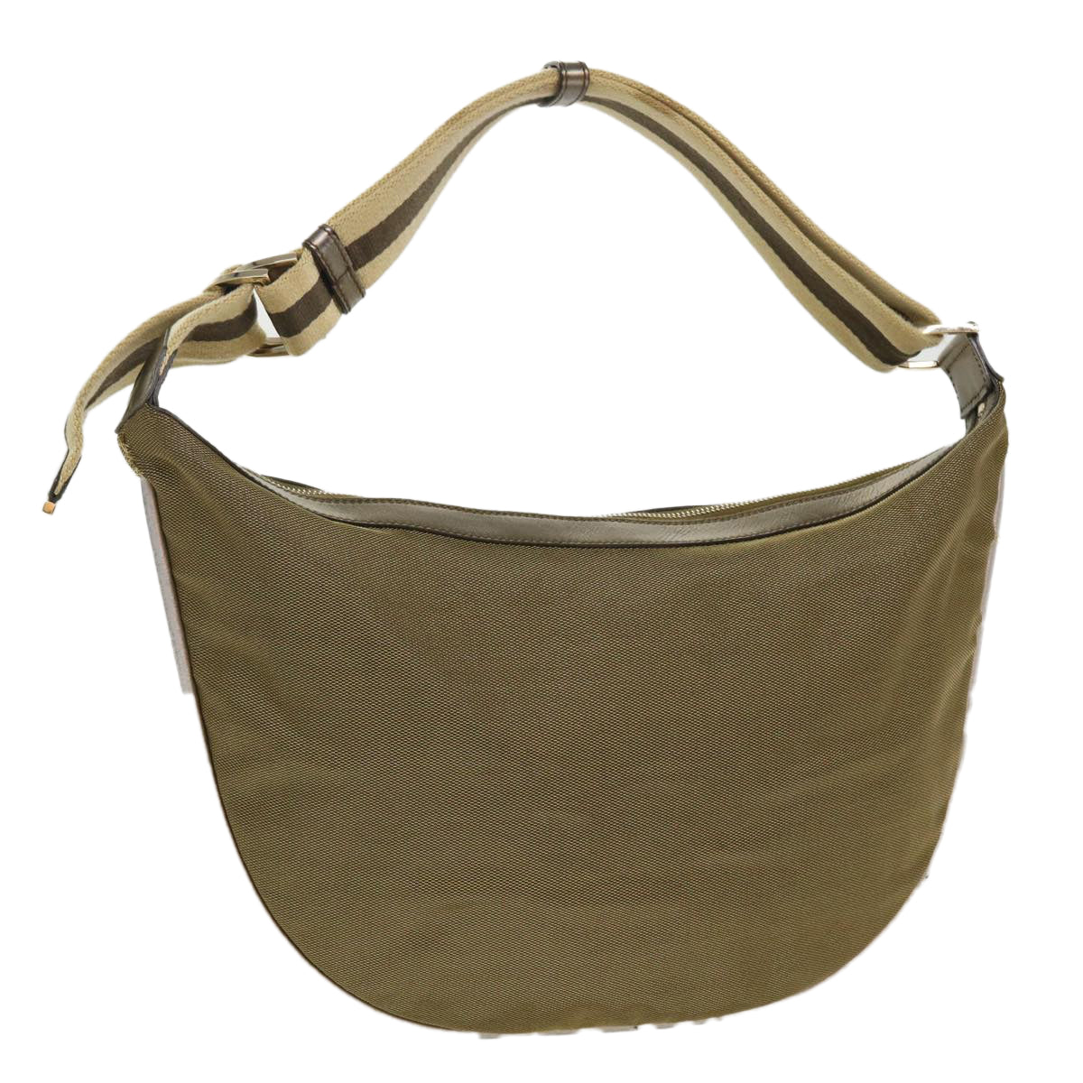 GUCCI Sherry Line Shoulder Bag Canvas Gold  ac1764