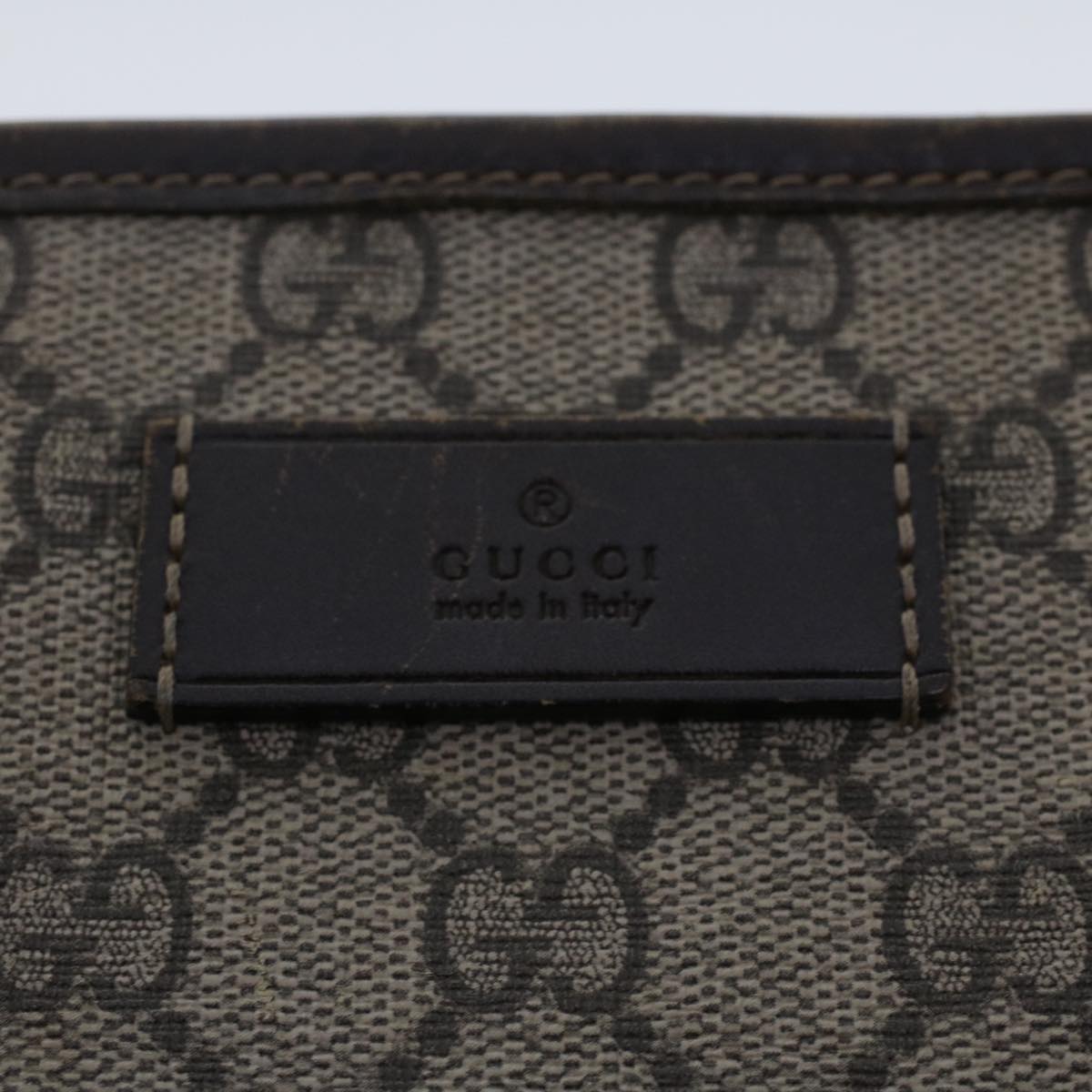 GUCCI GG Canvas Tote Bag PVC Leather Beige 211138  ac1991