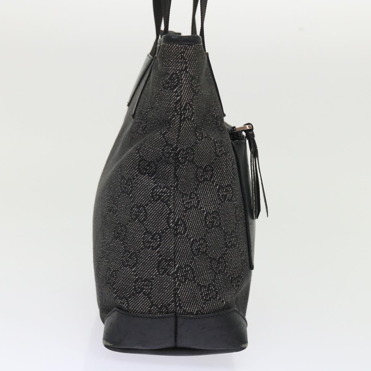 GUCCI GG Canvas Shoulder Bag Leather Black 28893  ac2029