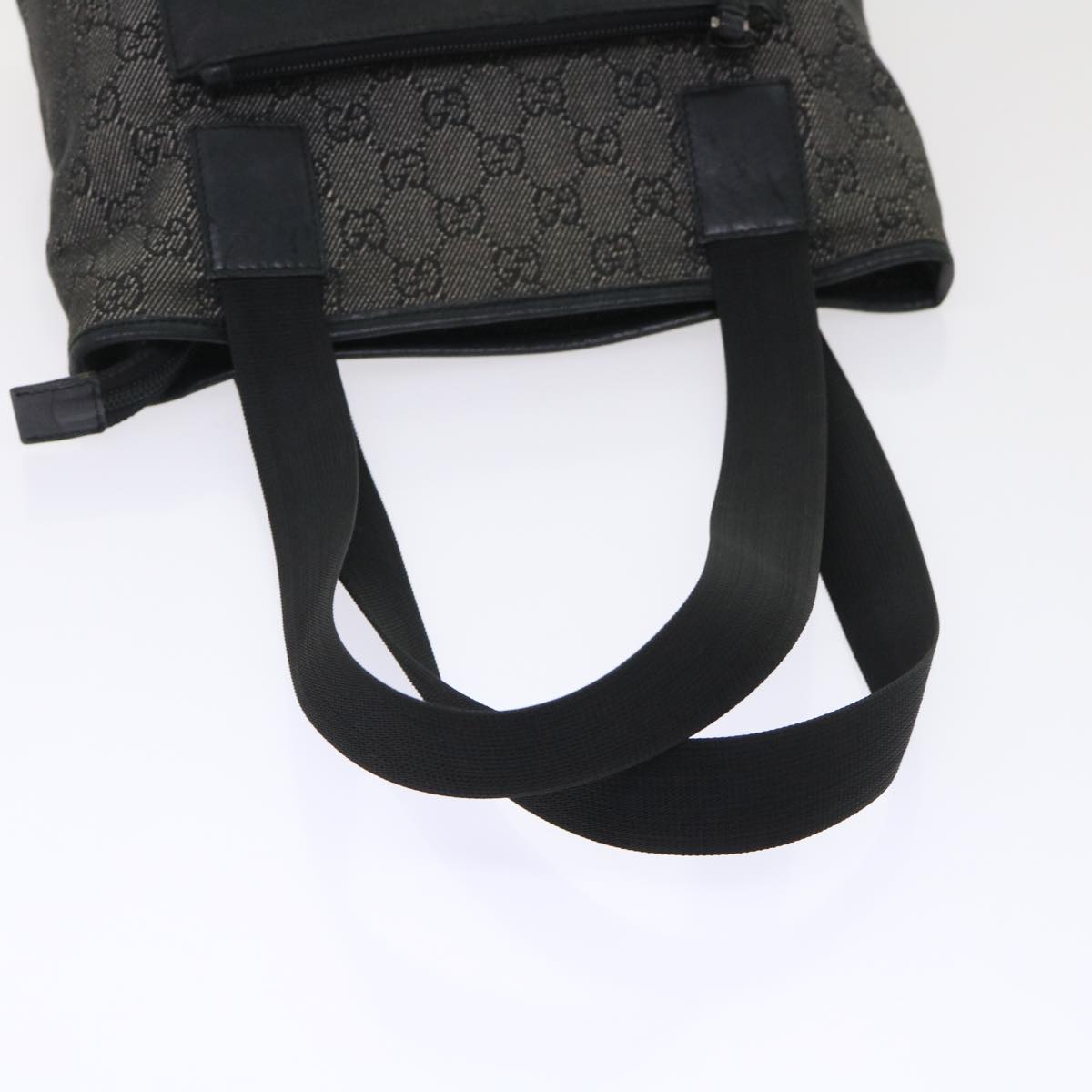 GUCCI GG Canvas Shoulder Bag Leather Black 28893  ac2029