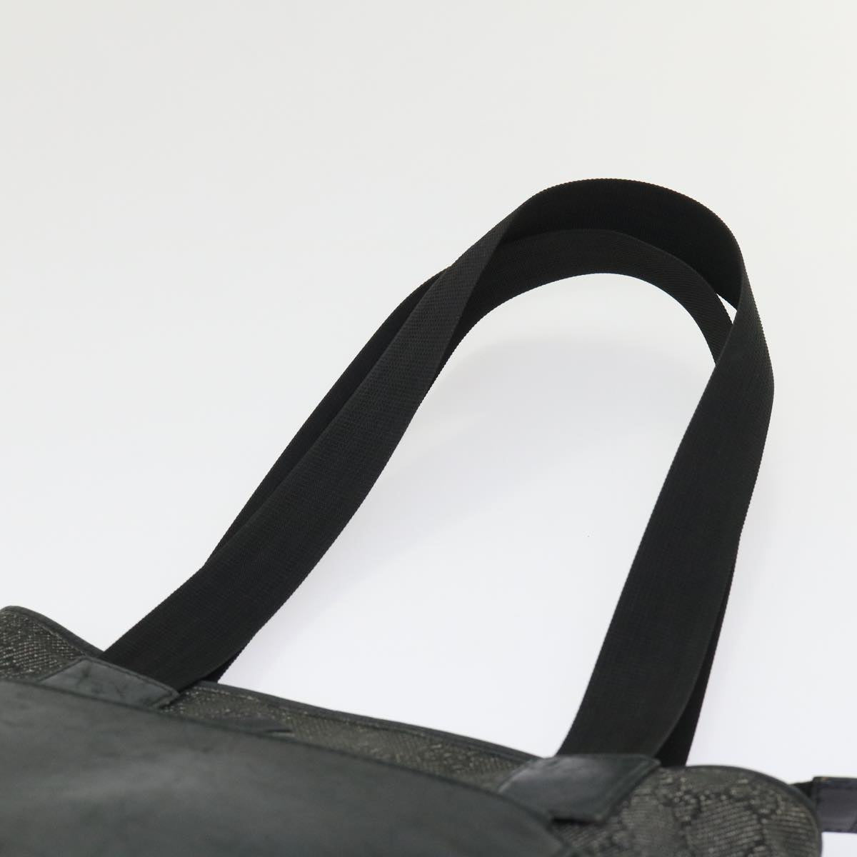 GUCCI GG Canvas Shoulder Bag Leather Black 28893  ac2029
