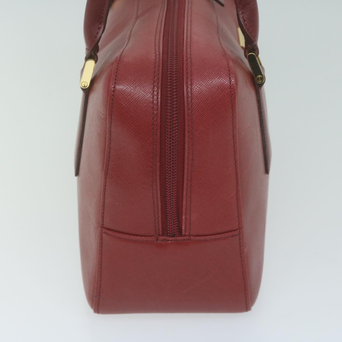 Burberry Shoulder Bag Leather Red Auth ac2696