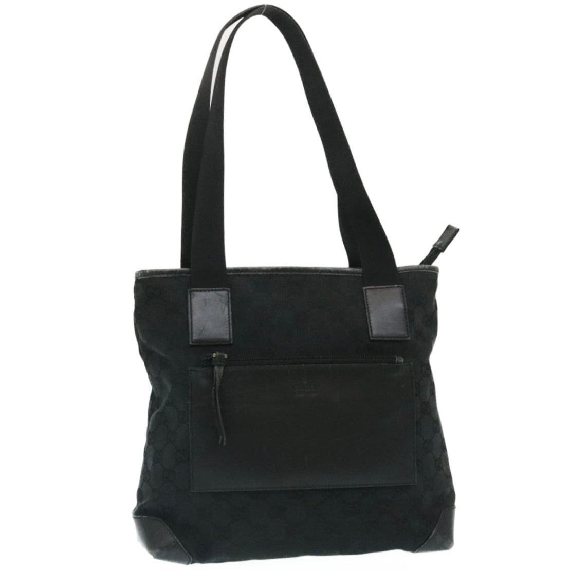 GUCCI GG Canvas Tote Bag Black  ac596