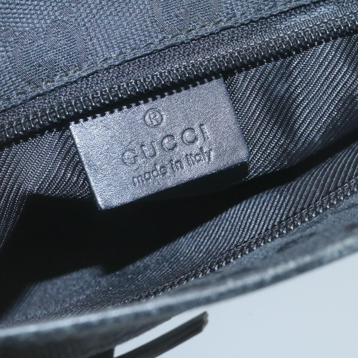 GUCCI GG Canvas Tote Bag Black  ac596