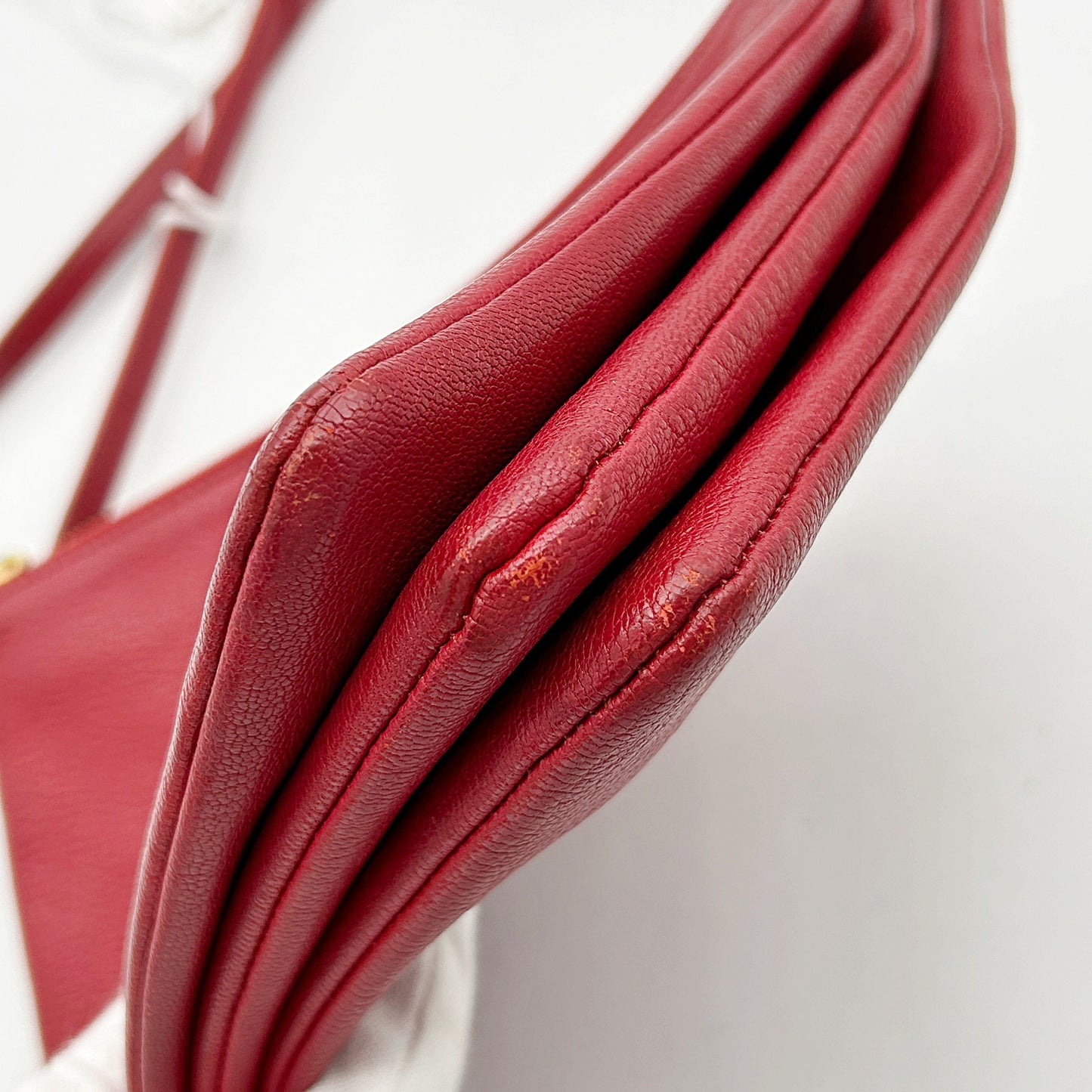 Celine Leather Trio Small - Red Crossbody Bags, Handbags LA2806