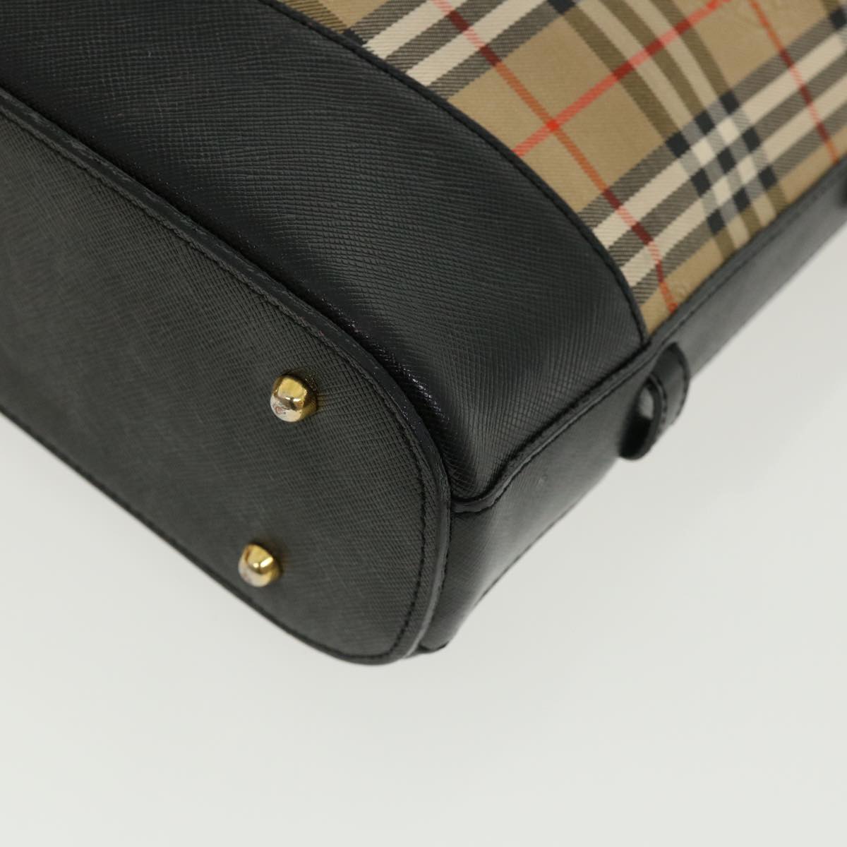 Burberry Nova Check Shoulder Bag Beige Auth am3155