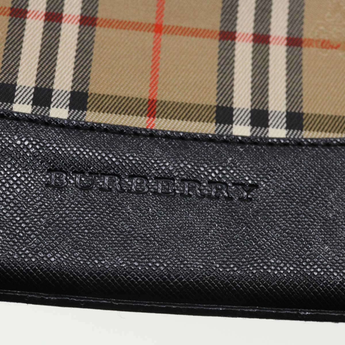 Burberry Nova Check Shoulder Bag Beige Auth am3155