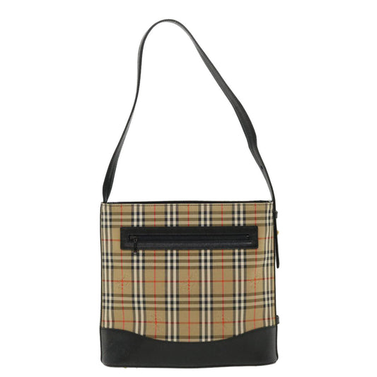 Burberry Nova Check Shoulder Bag Beige Auth am3155