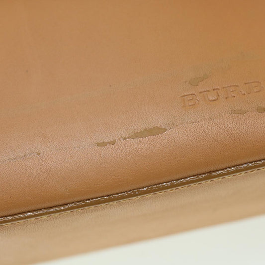 Burberry Shoulder Bag Leather Orange Auth am3721