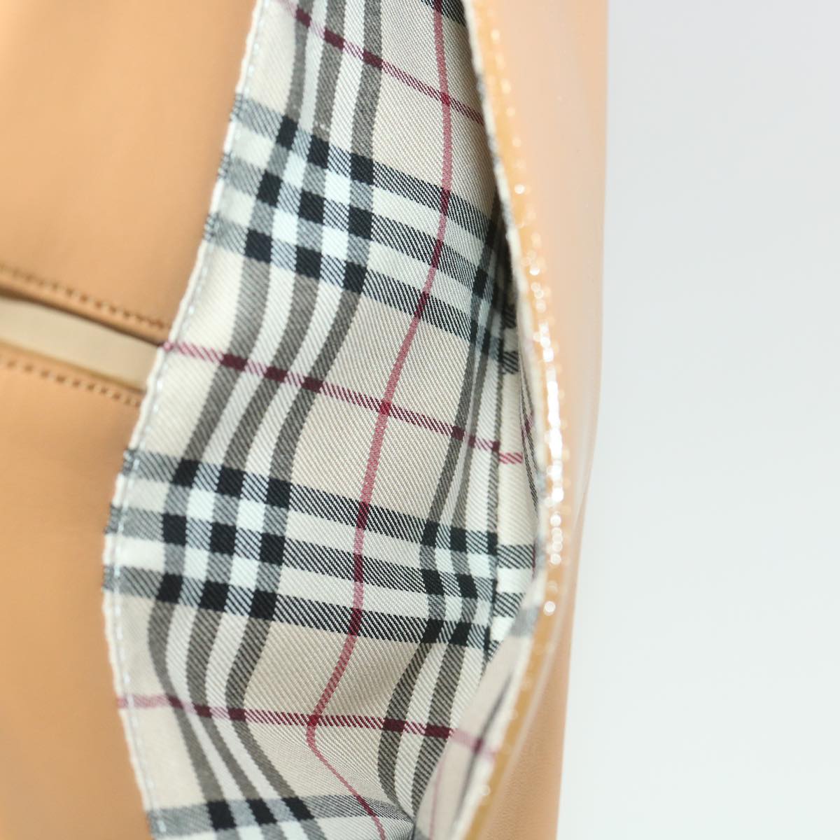 Burberry Shoulder Bag Leather Orange Auth am3721
