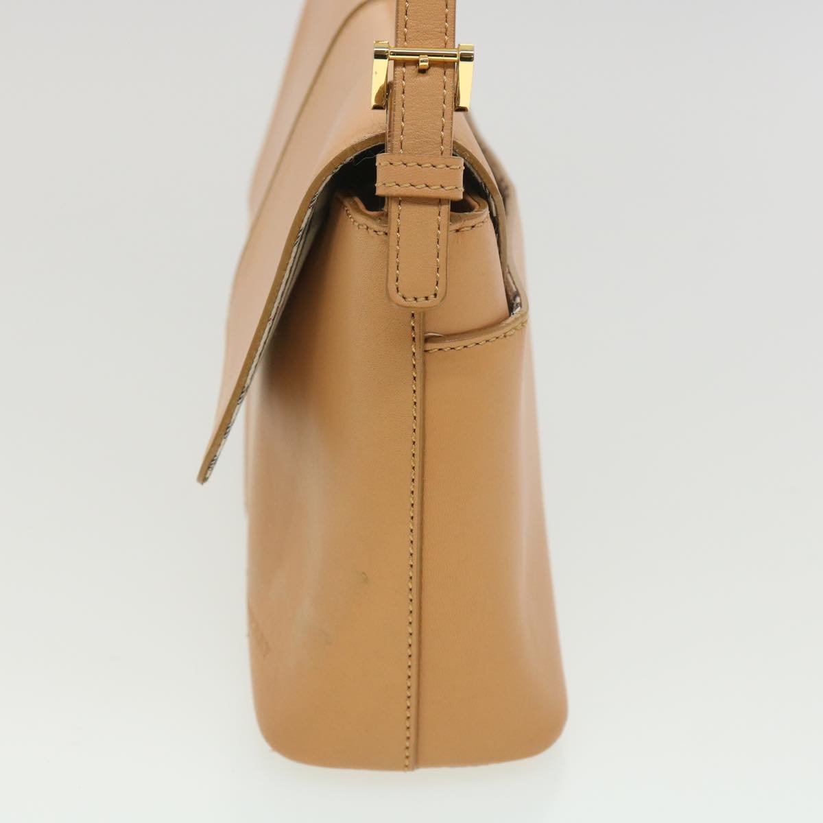 Burberry Shoulder Bag Leather Orange Auth am3721