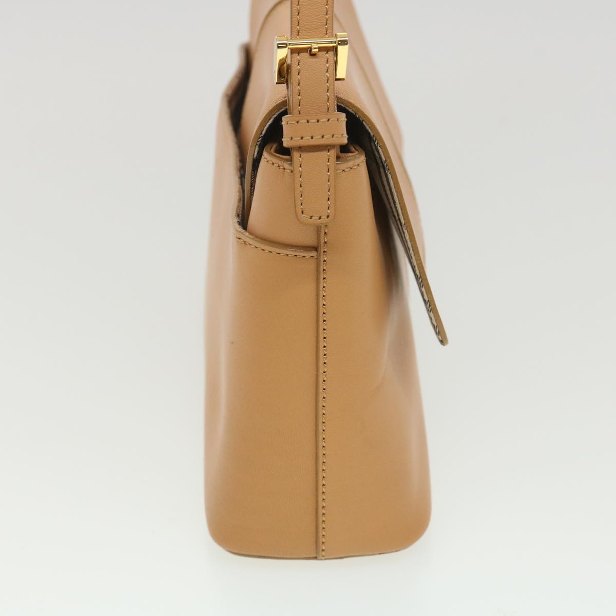 Burberry Shoulder Bag Leather Orange Auth am3721