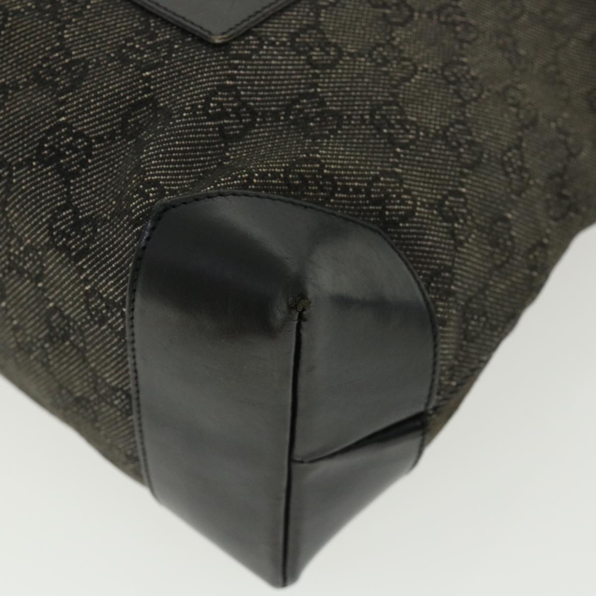 GUCCI GG Canvas Tote Bag Black 34339  am3809