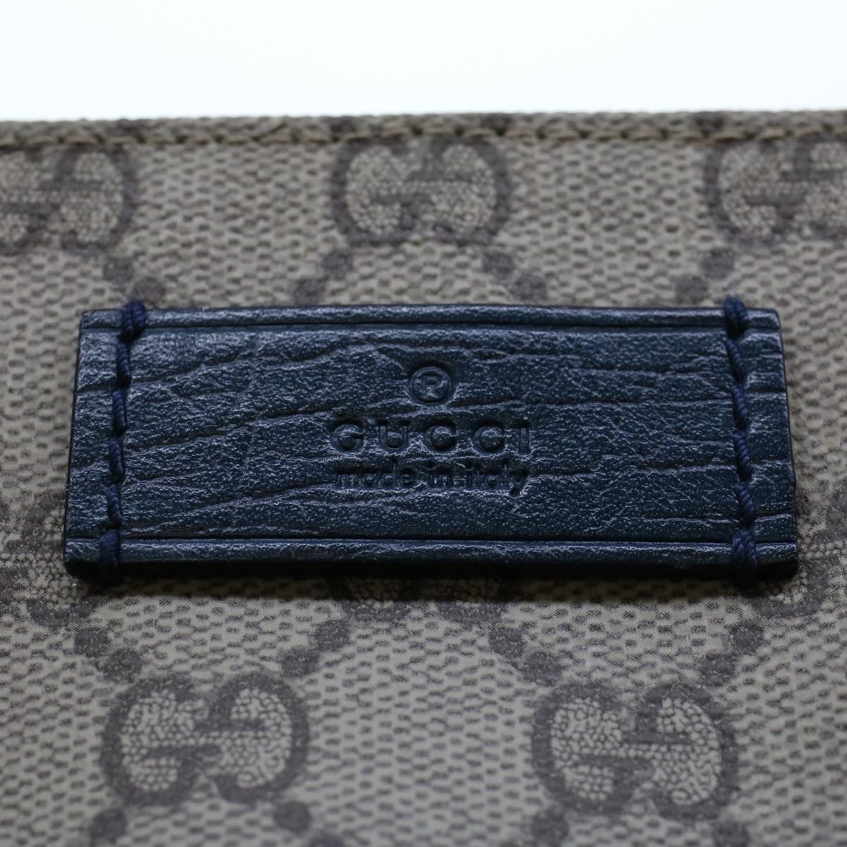 GUCCI GG Canvas Tote Bag PVC Leather Beige  am4470