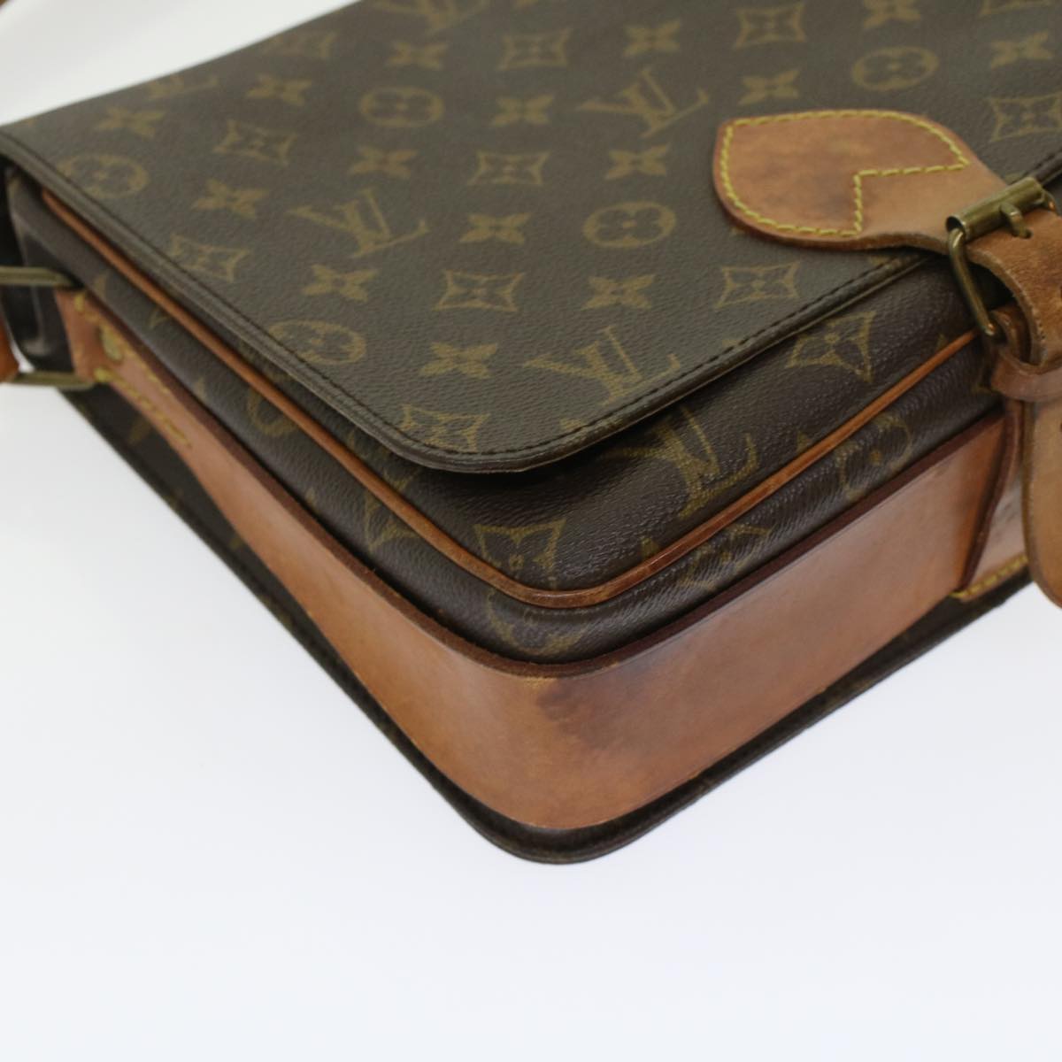 LOUIS VUITTON Monogram Cartouchiere GM Shoulder Bag M51252 LV  am4526