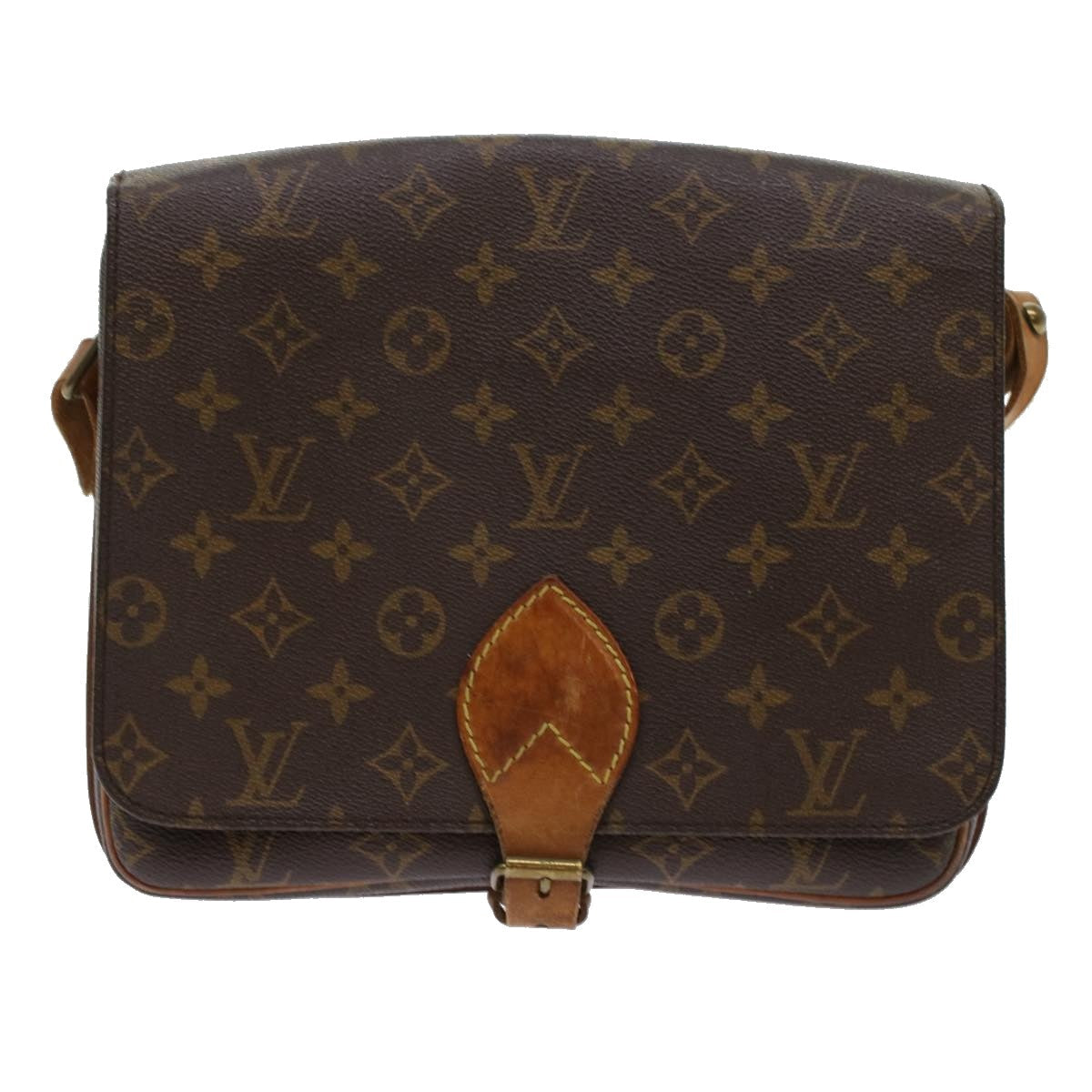 LOUIS VUITTON Monogram Cartouchiere GM Shoulder Bag M51252 LV  am4526
