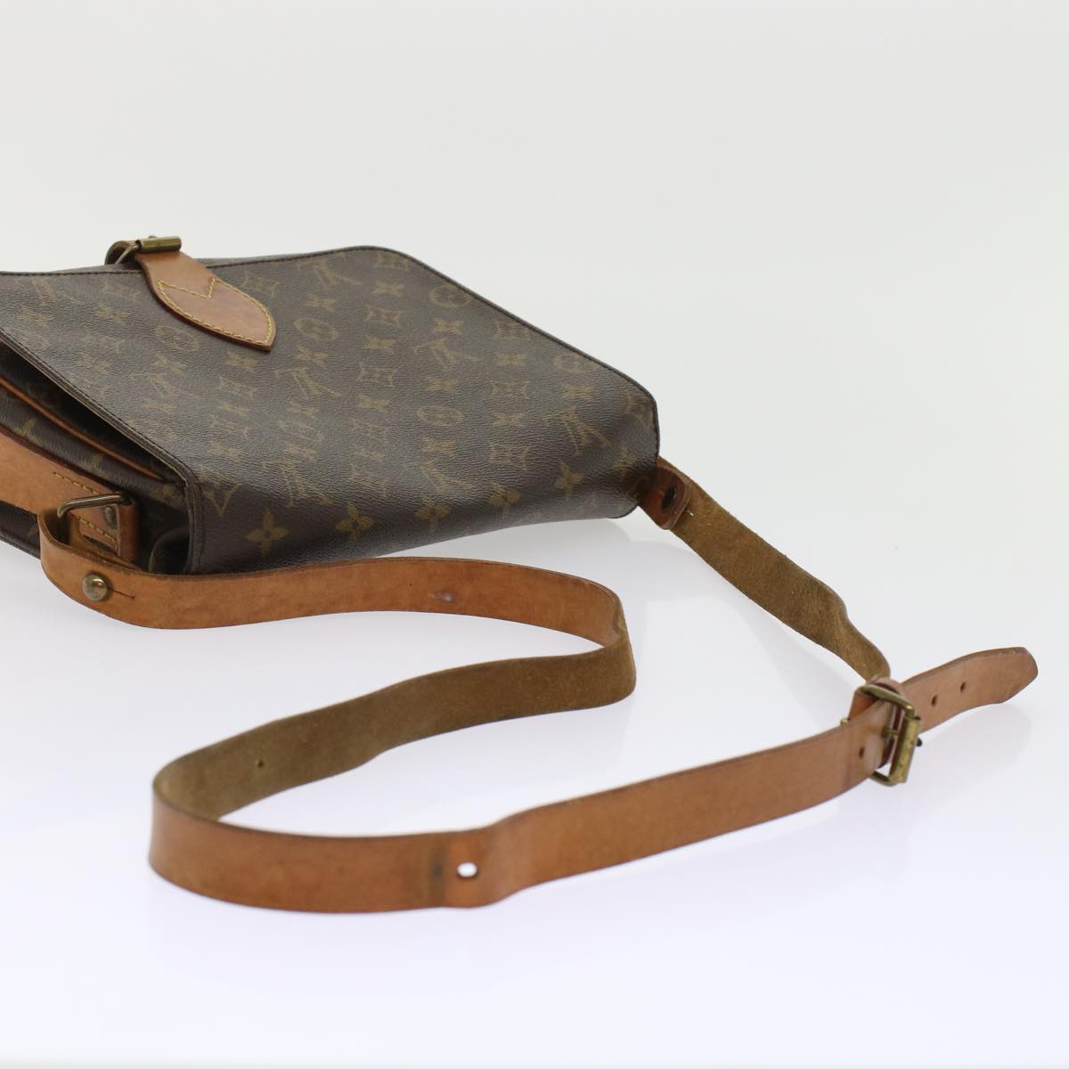 LOUIS VUITTON Monogram Cartouchiere GM Shoulder Bag M51252 LV  am4526