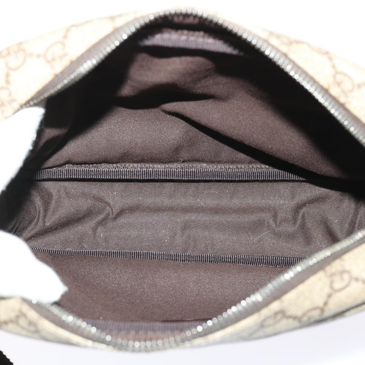 GUCCI GG Canvas Shoulder Bag PVC Leather Beige 114291  am4698