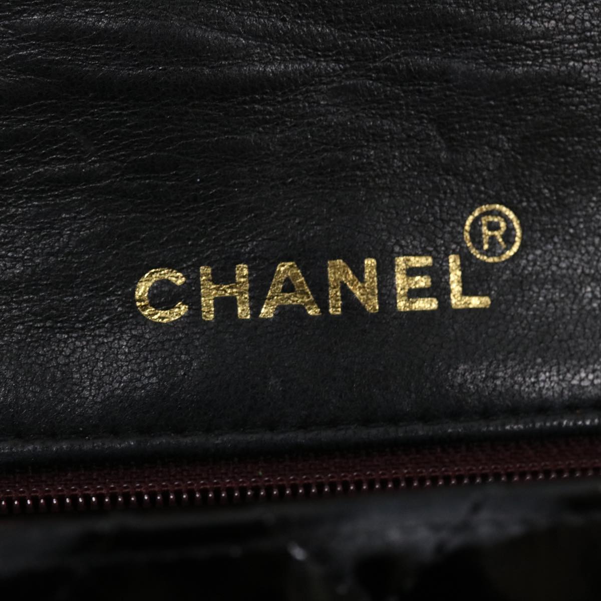 CHANEL Mini Matelasse Chain Flap Shoulder Bag Enamel Black Gold CC  ar6839A
