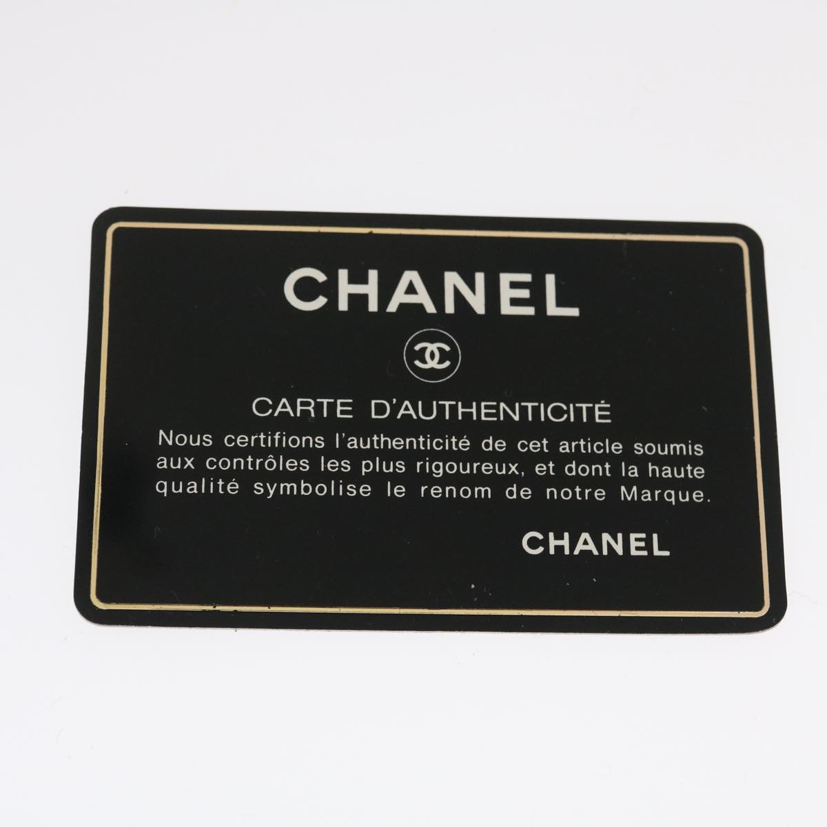 CHANEL Mini Matelasse Chain Flap Shoulder Bag Enamel Black Gold CC  ar6839A