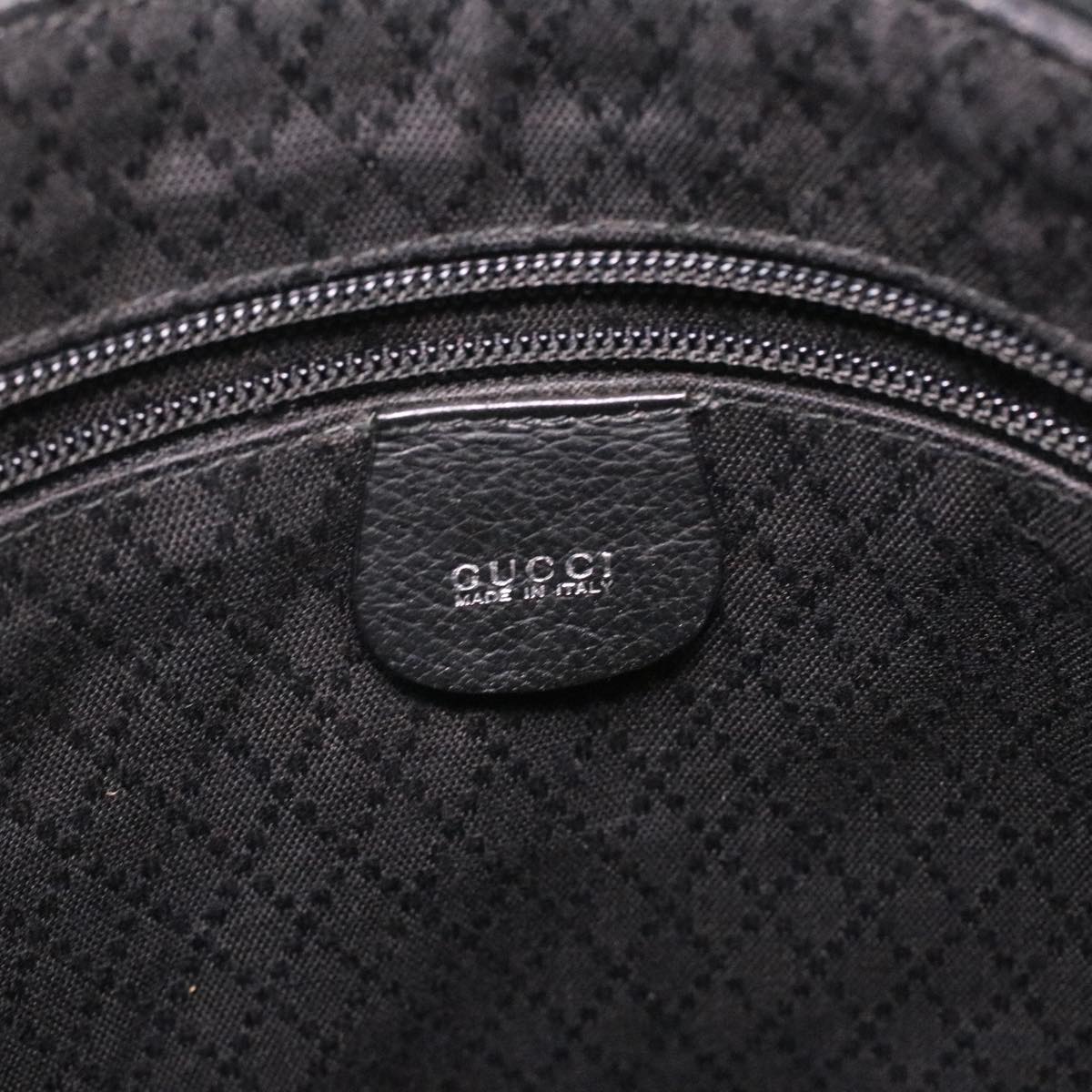GUCCI Shoulder Bag Canvas Black  ar8657