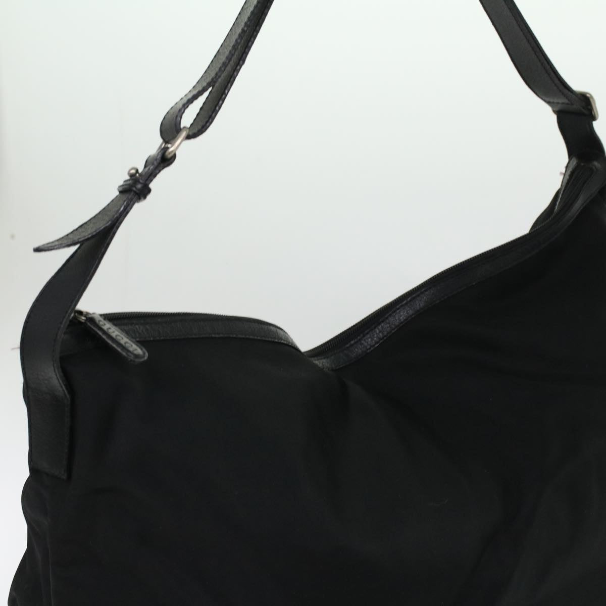 GUCCI Shoulder Bag Canvas Black  ar8657