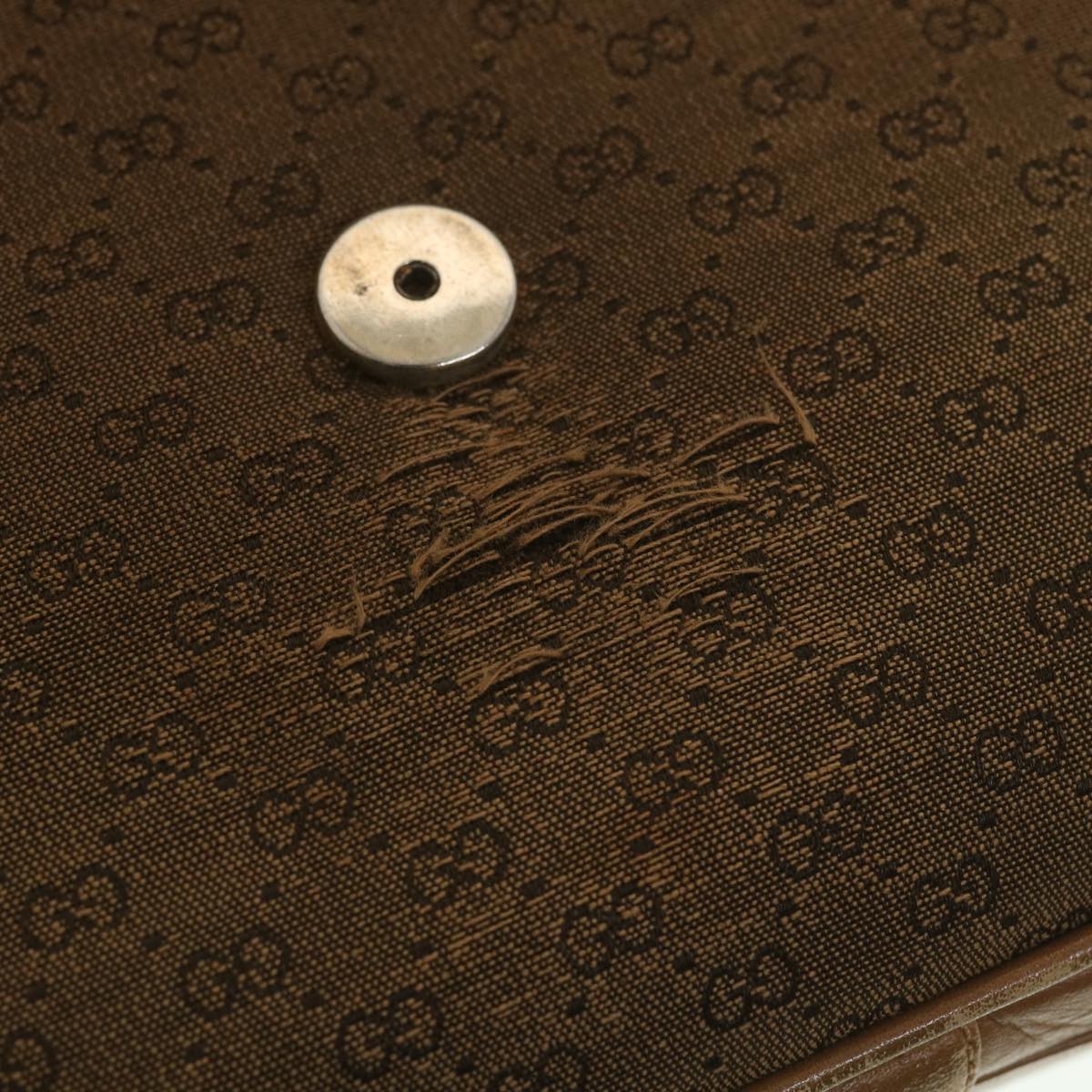 GUCCI Micro GG Canvas Shoulder Bag Beige Brown  ar9061
