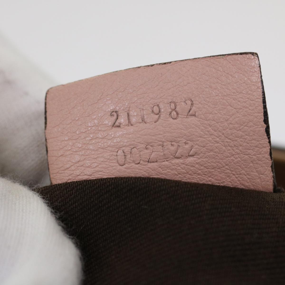 GUCCI GG Canvas Tote Bag Leather Beige 211982  ar9875B