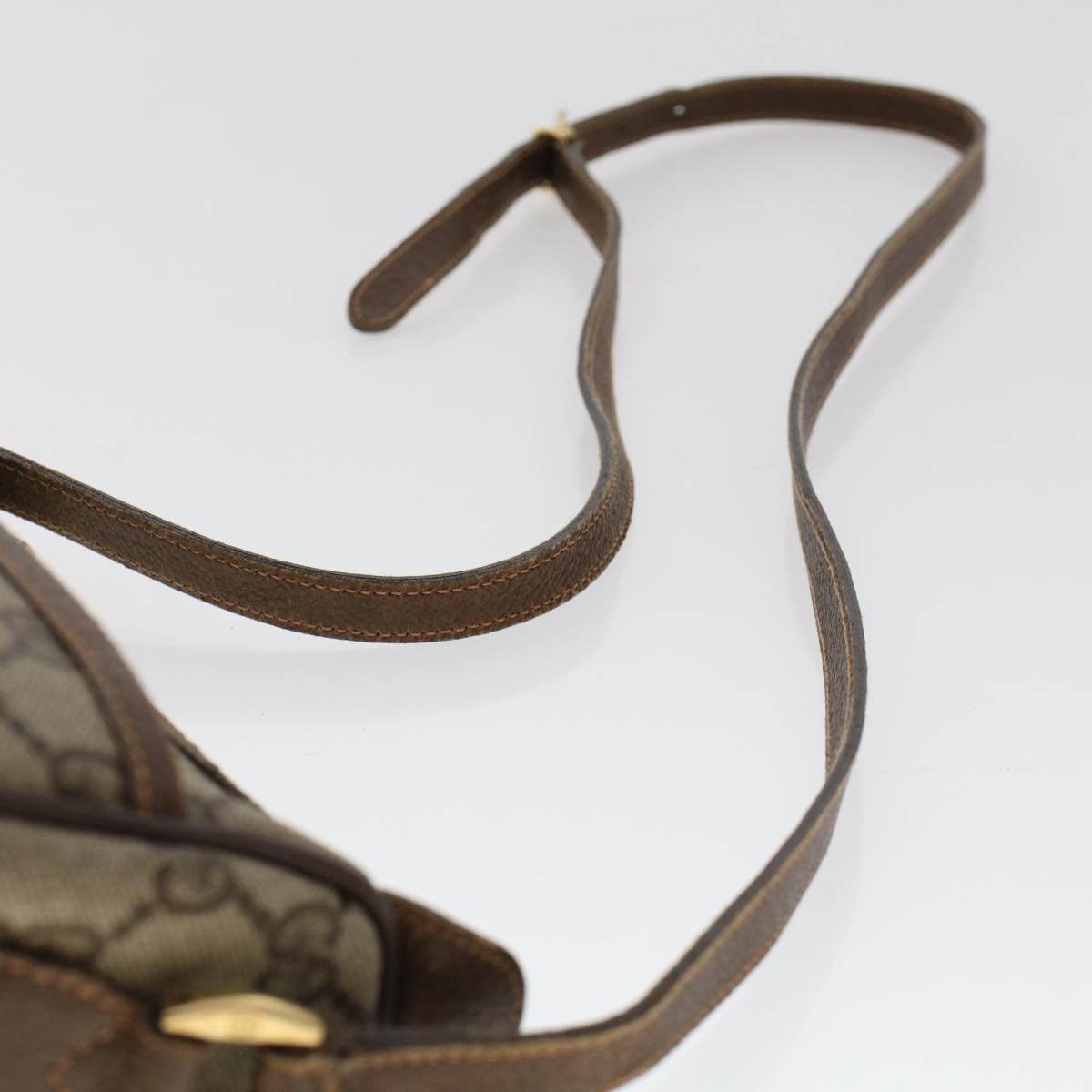 GUCCI GG Canvas Web Sherry Line Shoulder Bag Beige 0011936177  ar9950