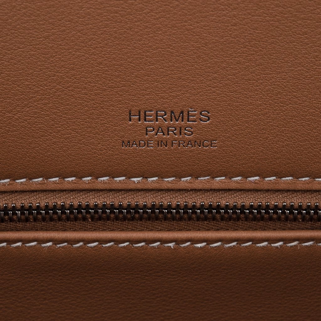 Hermes Shadow Birkin 35 Bag Limited Edition Gold Evercalf Leather New