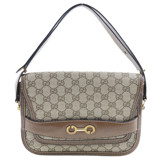 Gucci Old Shoulder Bag Brown Gg Canvas